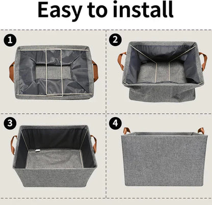 Foldable Wardrobe Organizer with Durable Handles
