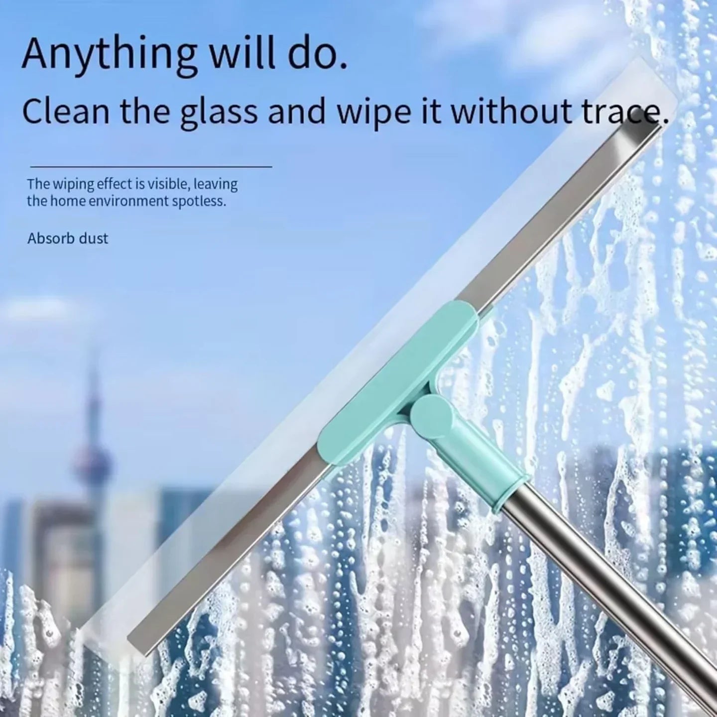 FlexiWipe Multipurpose Wiper | Adjustable Silicon Blade | 180° Rotating Head