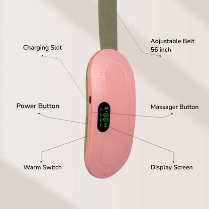 3 in 1 Period Cramp & Back Pain Relief Belt Massager