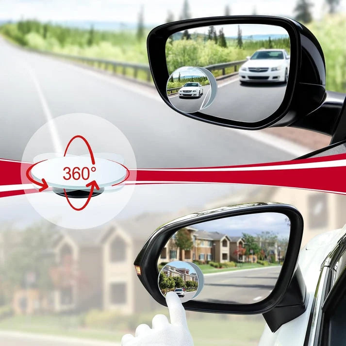 360° Wide View Blind Spot Car Mirror Drive Safer, Smarter & Stress Free ( Pack of 2)