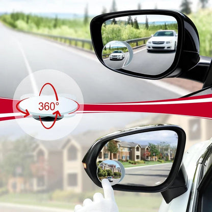 360° Wide View Blind Spot Car Mirror Drive Safer, Smarter & Stress Free ( Pack of 2)