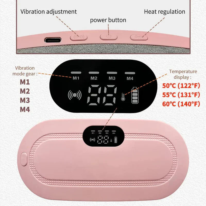 3 in 1 Period Cramp & Back Pain Relief Belt Massager